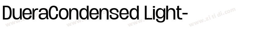 DueraCondensed Light字体转换